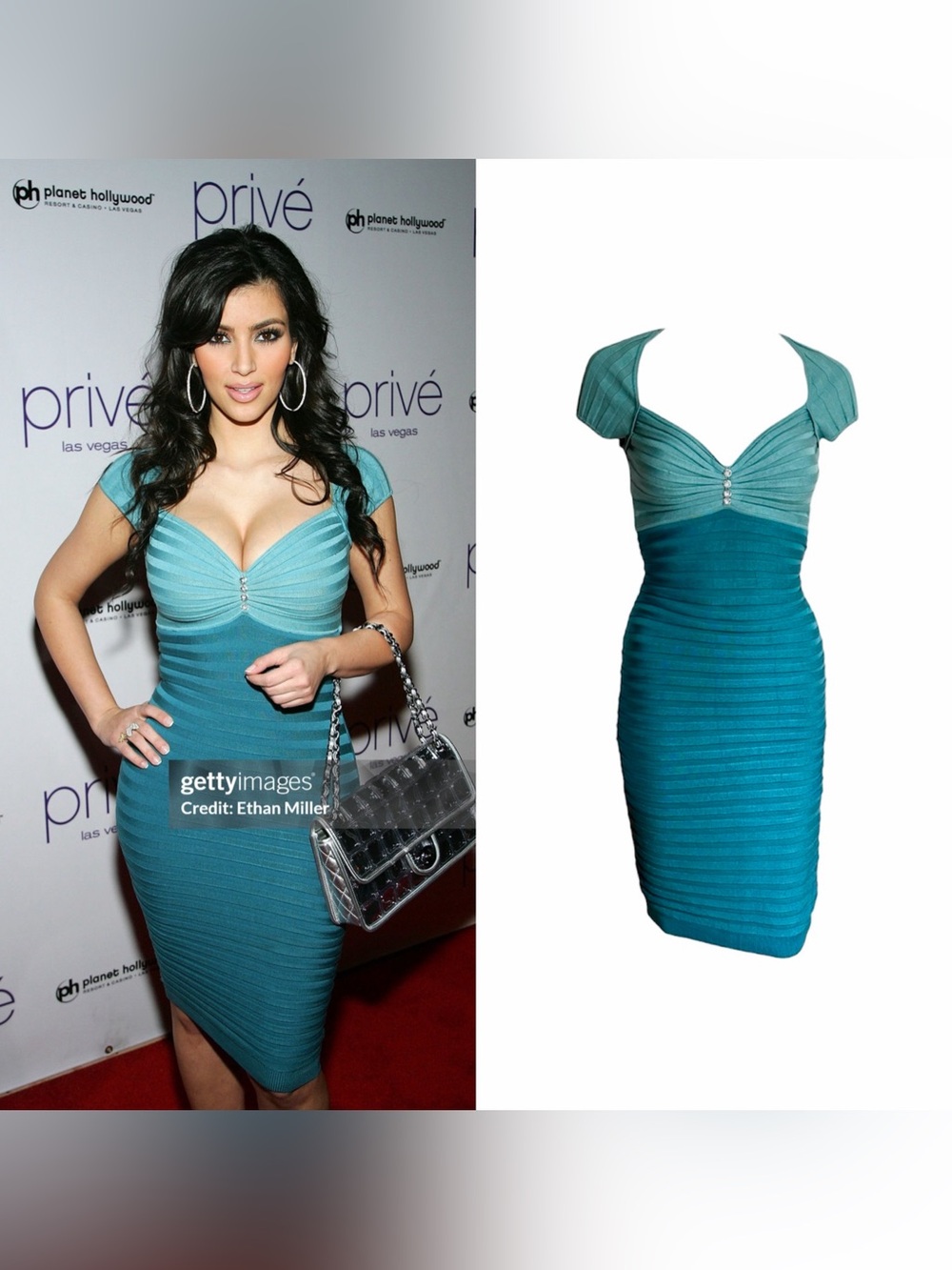 Silk Rib Knit Bodycon Dress - As Seen On Kim Kardashian